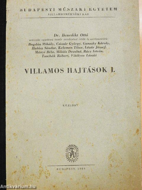 Villamos hajtások I.