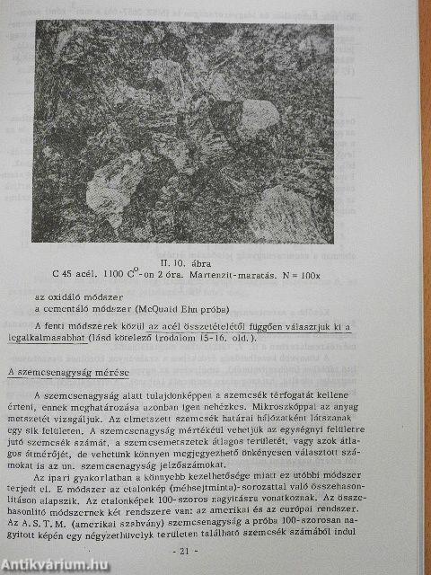 Hőkezelés, fémek képlékeny alakítása