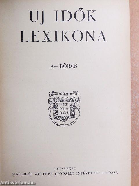 Uj idők lexikona 1-24.