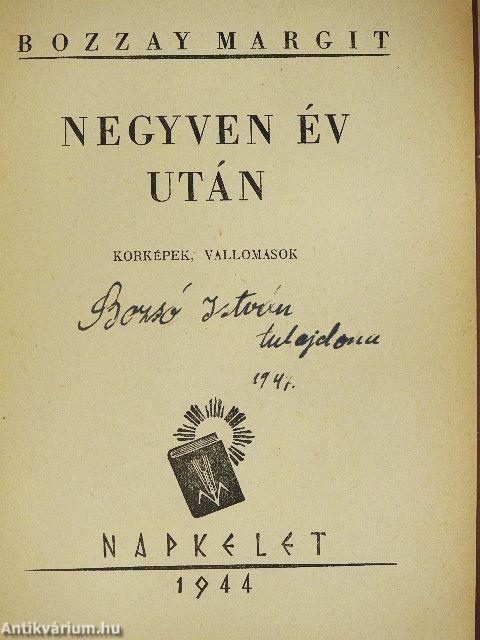 Negyven év után