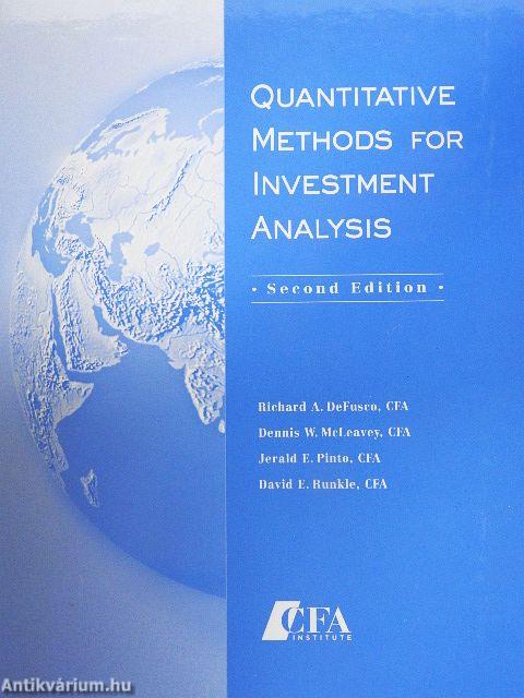 Quantitative Methods for Investment Analysis