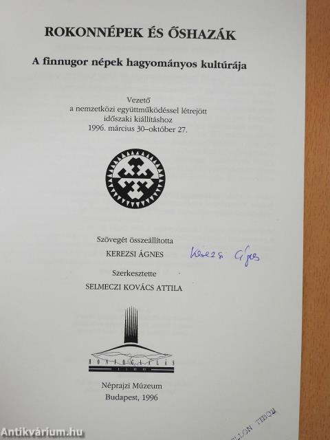 Rokonnépek és őshazák (aláírt példány)