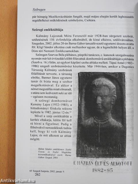 Kálmány Lajos (dedikált példány)