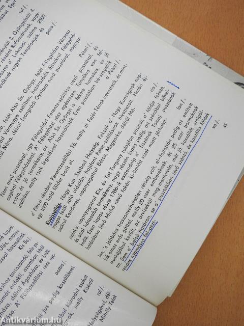 A Jászkunság helyzete a 18. sz. végén (aláírt példány)