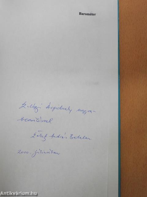 Barométer (dedikált példány)