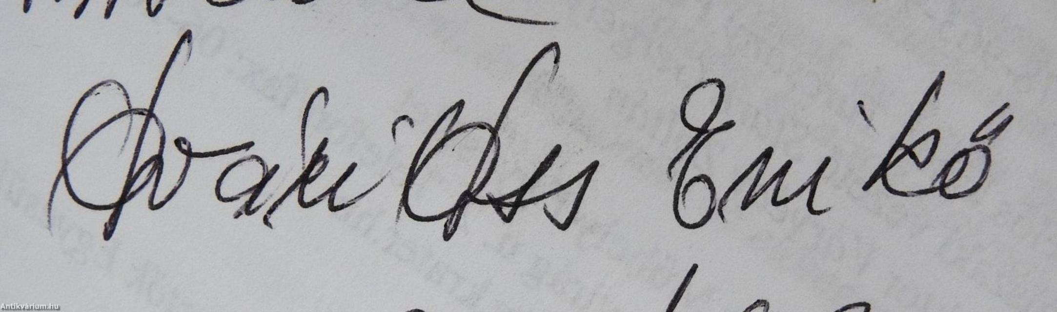 Zárszámadás (dedikált példány)