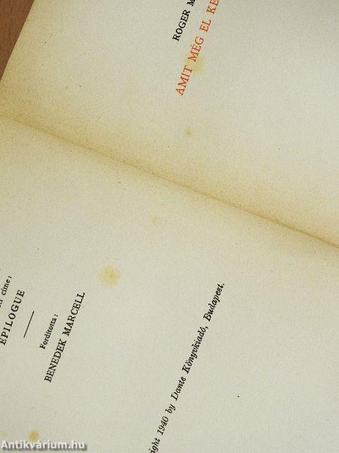 Amit még el kellett mondani...