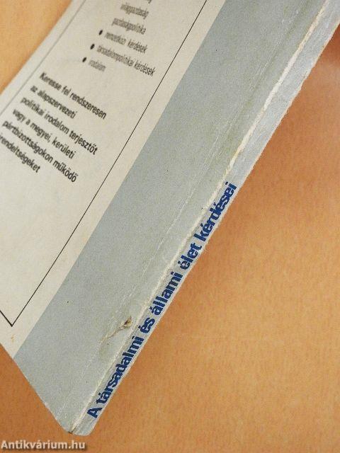 A társadalmi és állami élet kérdései 