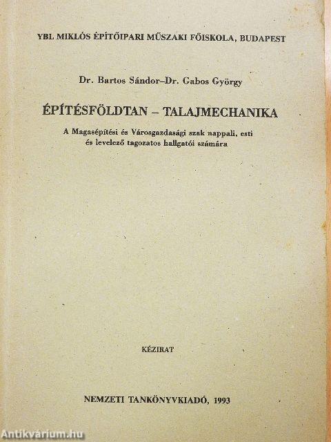 Építésföldtan - Talajmechanika