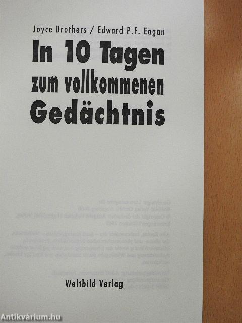 In 10 Tagen zum vollkommenen Gedächtnis