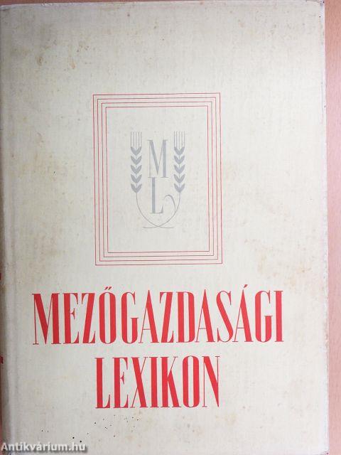 Mezőgazdasági Lexikon 1-2.