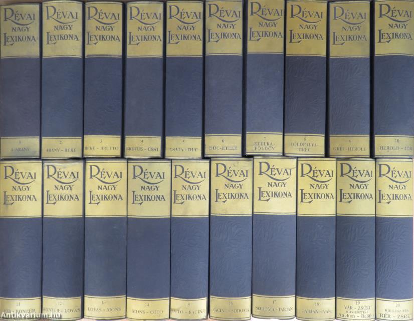 Révai nagy lexikona 1-20.