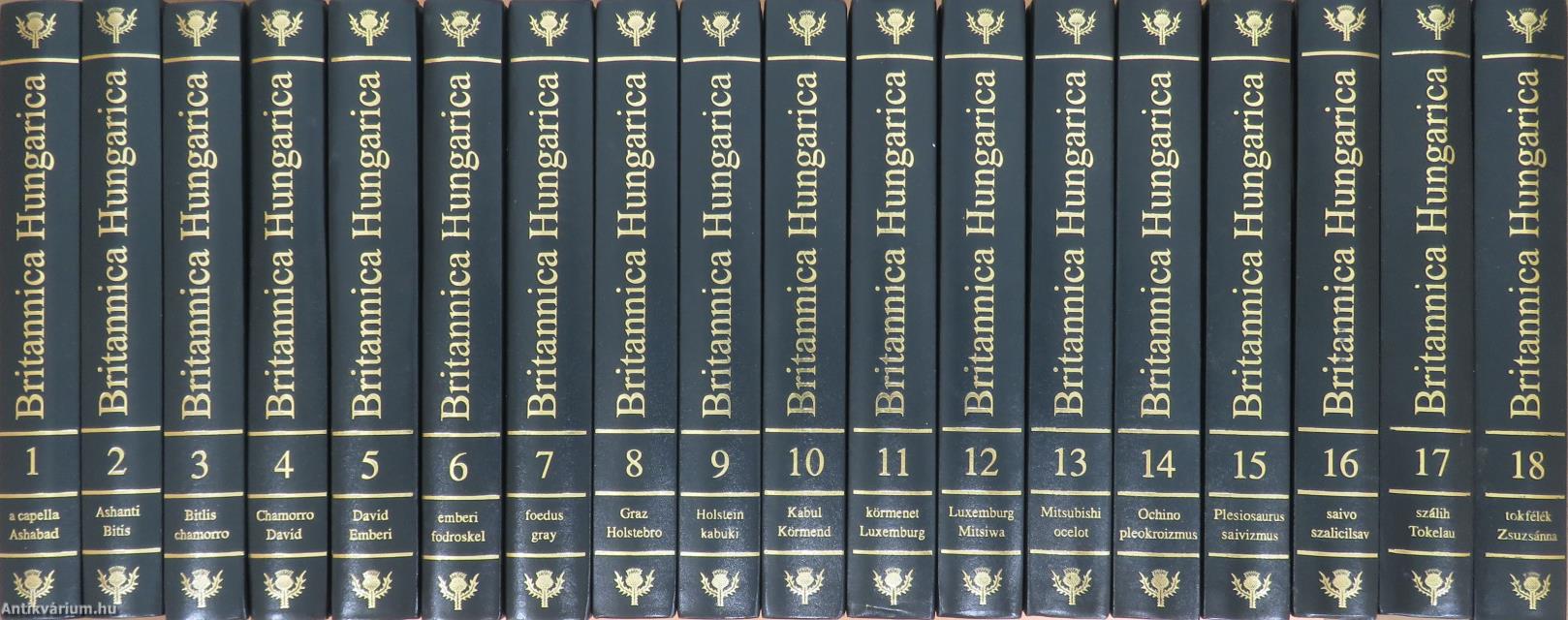 Britannica Hungarica Világenciklopédia 1-18.