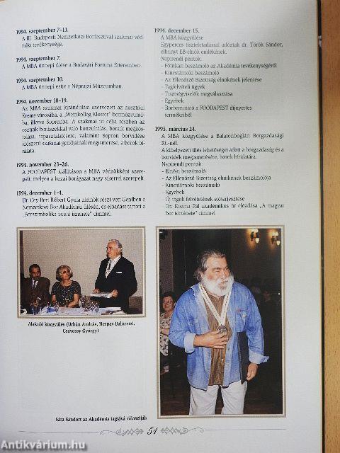 Magyar Bor Akadémia Almanach 1992-2002