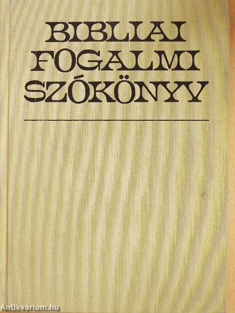 Bibliai fogalmi szókönyv