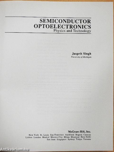 Semiconductor Optoelectronics