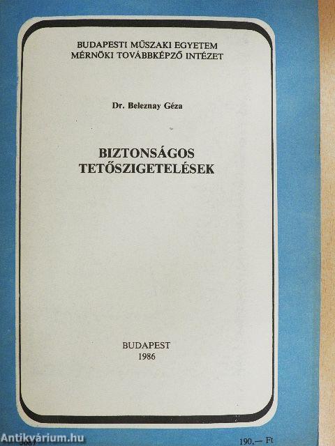 Biztonságos tetőszigetelések