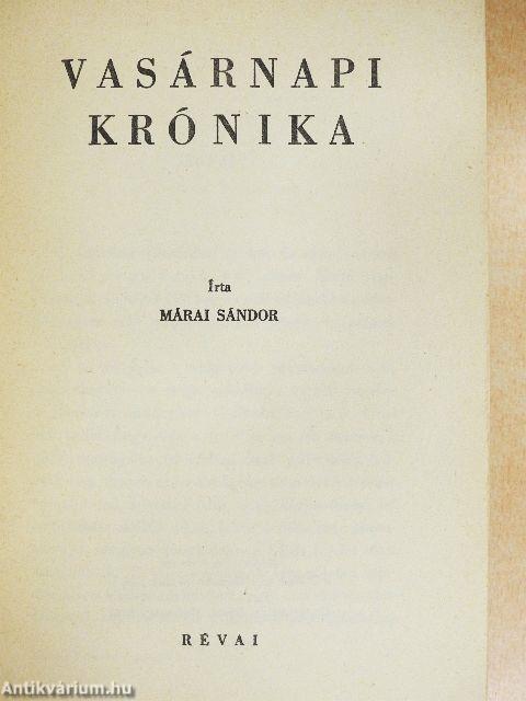 Vasárnapi krónika