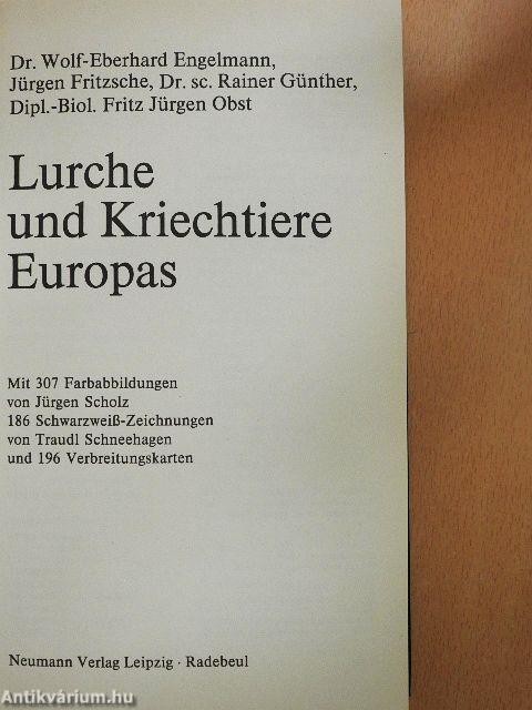 Lurche und Kriechtiere Europas