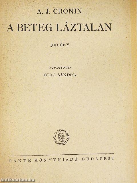 A beteg láztalan
