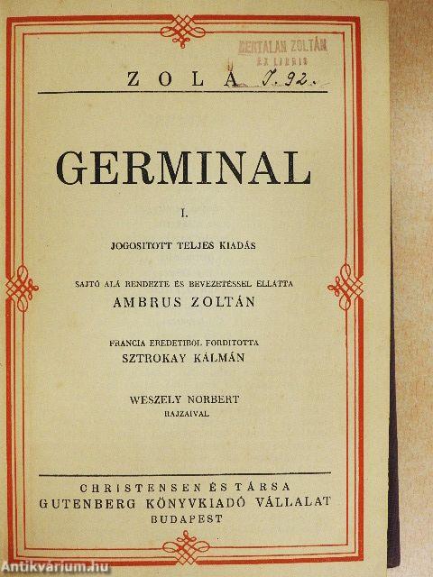Germinal I-III./Chabre úr osztrigái