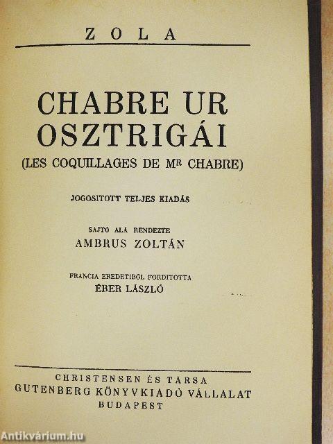 Germinal I-III./Chabre úr osztrigái