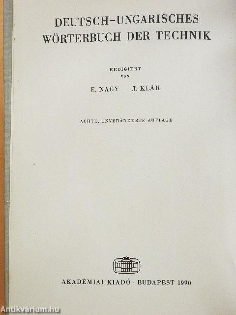 Német-magyar műszaki szótár