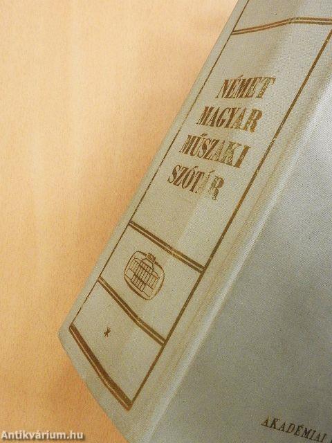 Német-magyar műszaki szótár