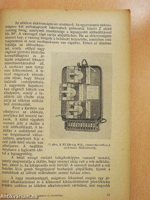 A generátorvédelem és szabályozás készülékei