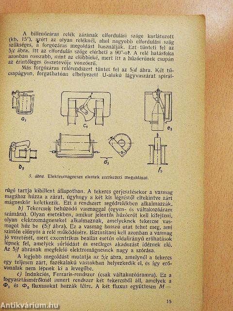 A generátorvédelem és szabályozás készülékei
