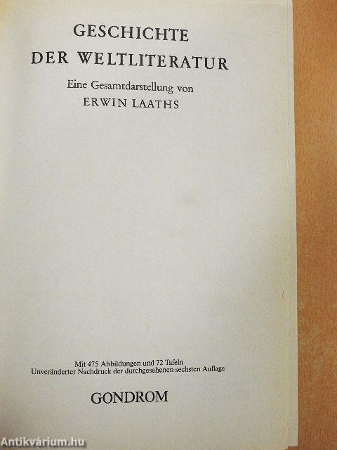 Geschichte der Weltliteratur