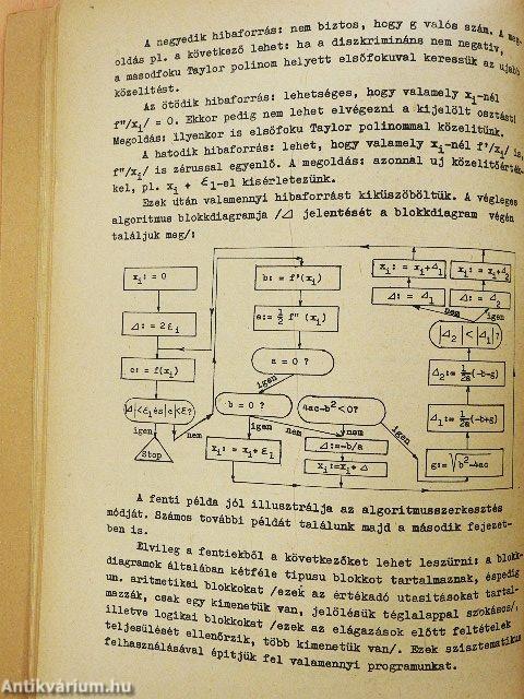 Programvezérlésű számológépek programozása
