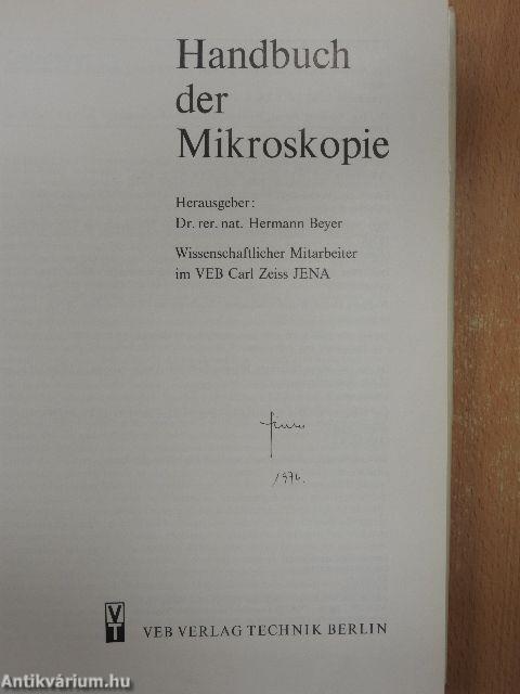Handbuch der Mikroskopie