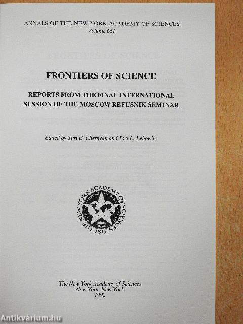 Frontiers of Science