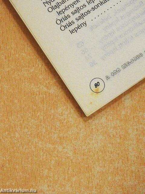 A 100 legjobb pizza és lepény