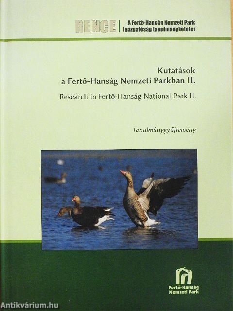 Kutatások a Fertő-Hanság Nemzeti Parkban II.