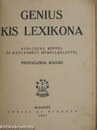 Genius kis lexikona