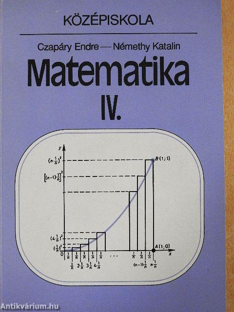 Matematika IV.
