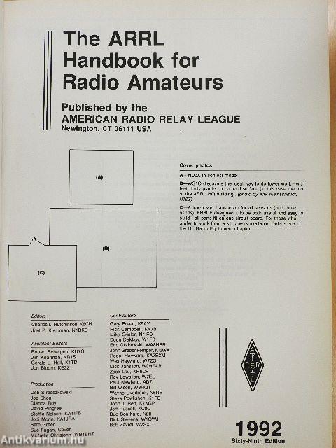 The ARRL Handbook for Radio Amateurs 1992