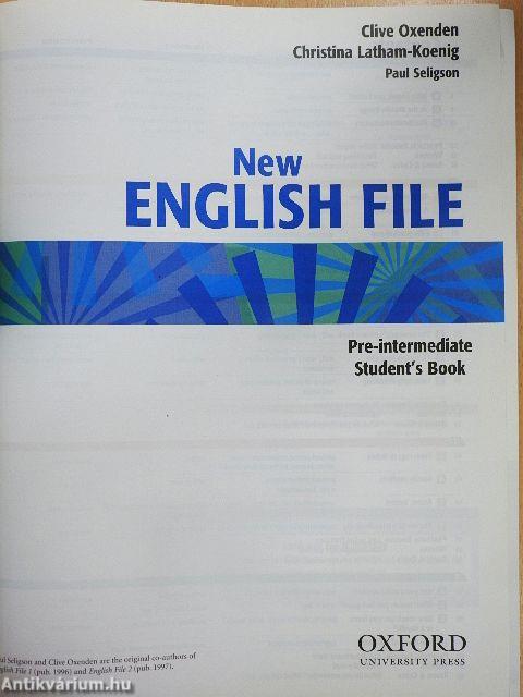 New English File - Pre-intermediate - Student's Book