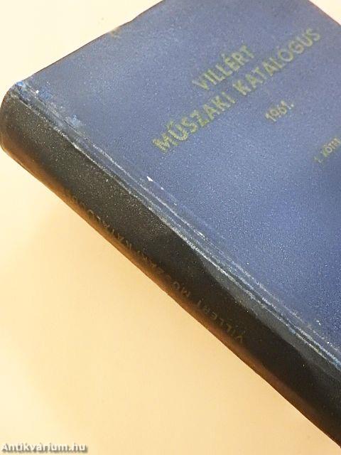 Villért műszaki katalógus 1961. I.