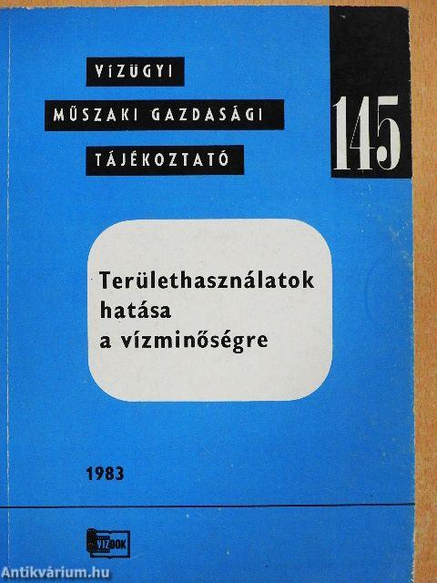 Területhasználatok hatása a vízminőségre