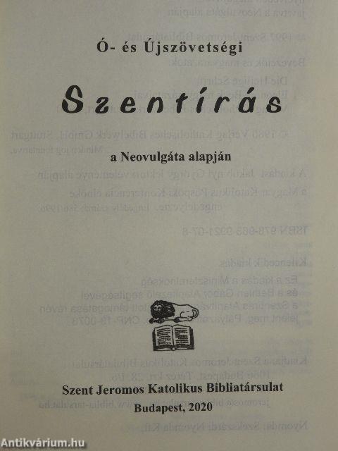 Ó- és Újszövetségi Szentírás a Neovulgáta alapján