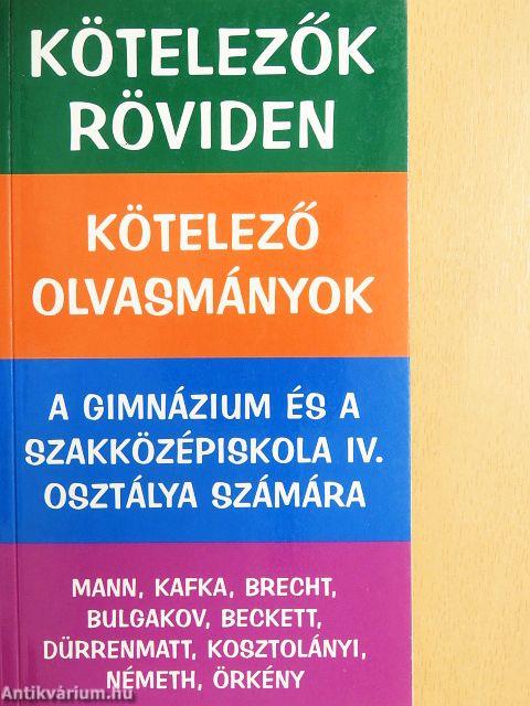 Kötelező olvasmányok