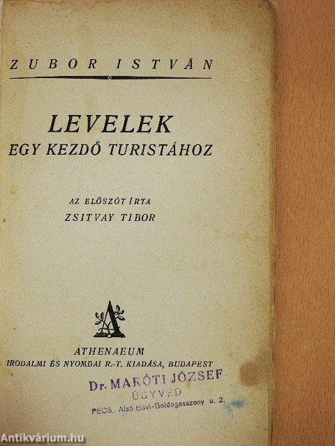 Levelek egy kezdő turistához