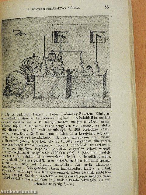 Gyógyítás röntgen-, rádium- és ibolyántúli-sugarakkal