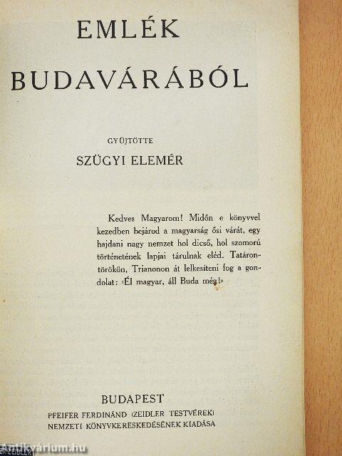 Emlék Budavárából