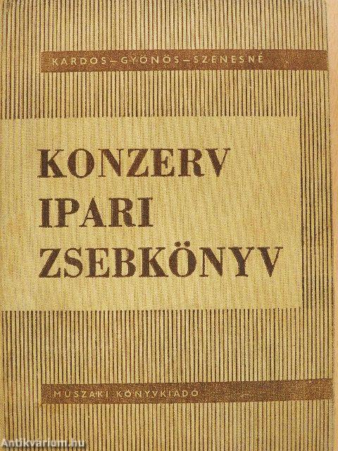 Konzervipari zsebkönyv