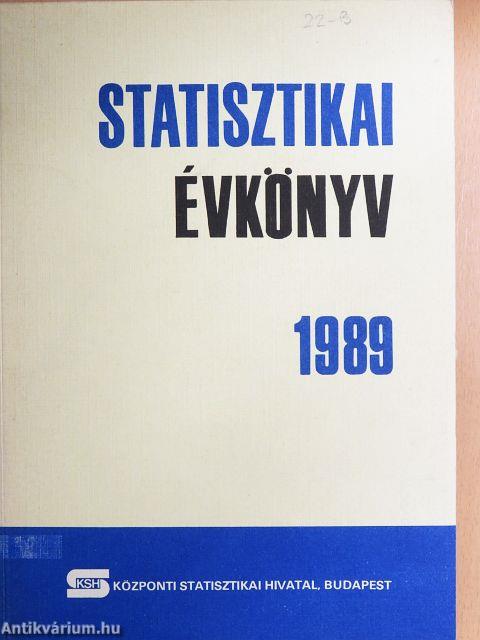 Statisztikai évkönyv 1989