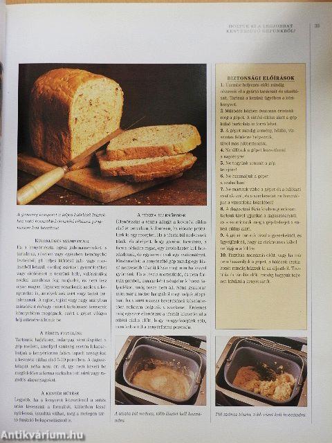 Szakácskönyv kenyérsütő gépekhez